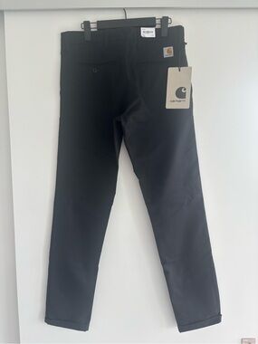 NWT Men’s Carhartt WIP Black Slim Straight Sid Pants